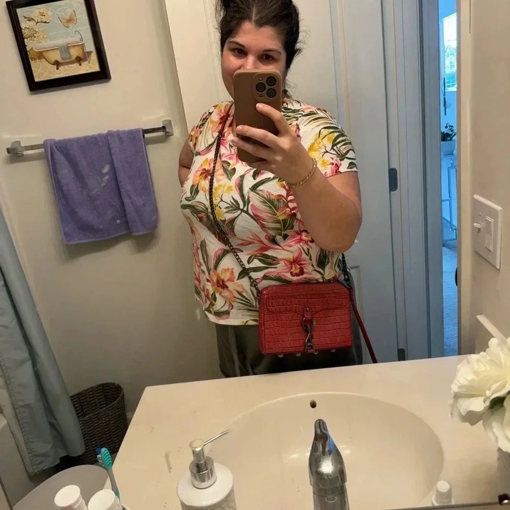Rebecca Minkoff Mini MAC Crossbody Cardinal cranberry red